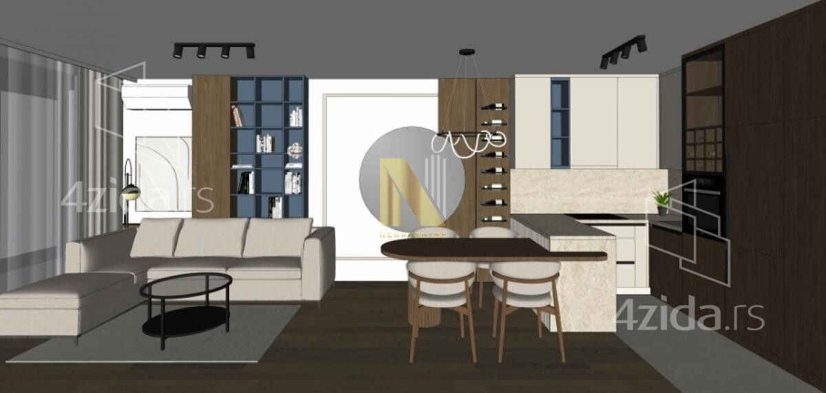 1.5 sobe, Stan, 45 m²