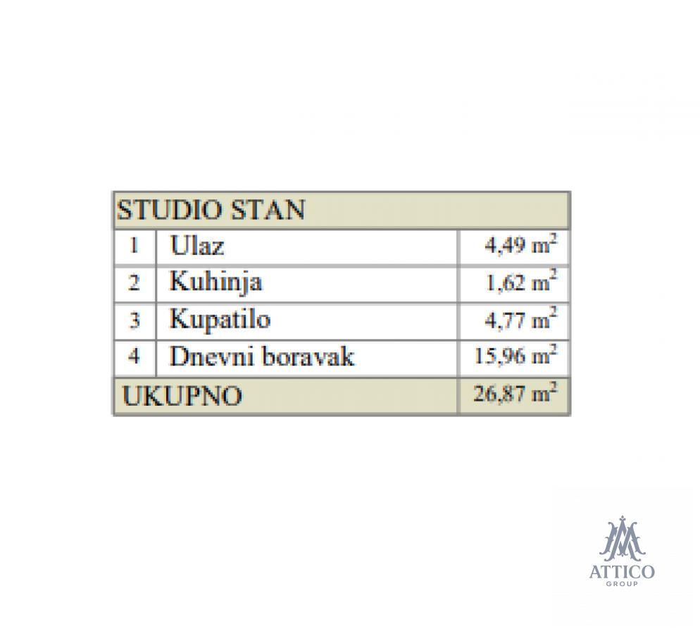 Квартира, 26.87 м² photo 3