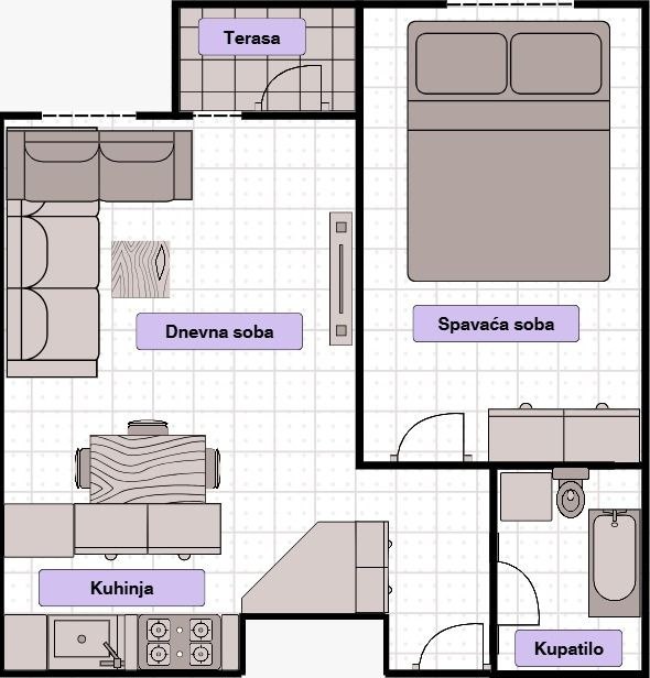 1 sobe, Stan, 40 m² photo 10