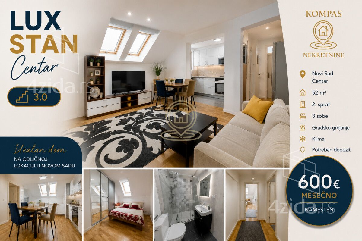 3-комн., Квартира, 52 м²